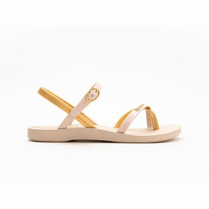 Sandalias Ipanema Suzi Mujer Beige Doradas | 09624DLZR