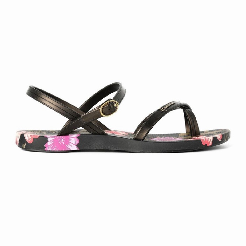 Sandalias Ipanema Suzi Print II Mujer Negras | 92537SNEZ