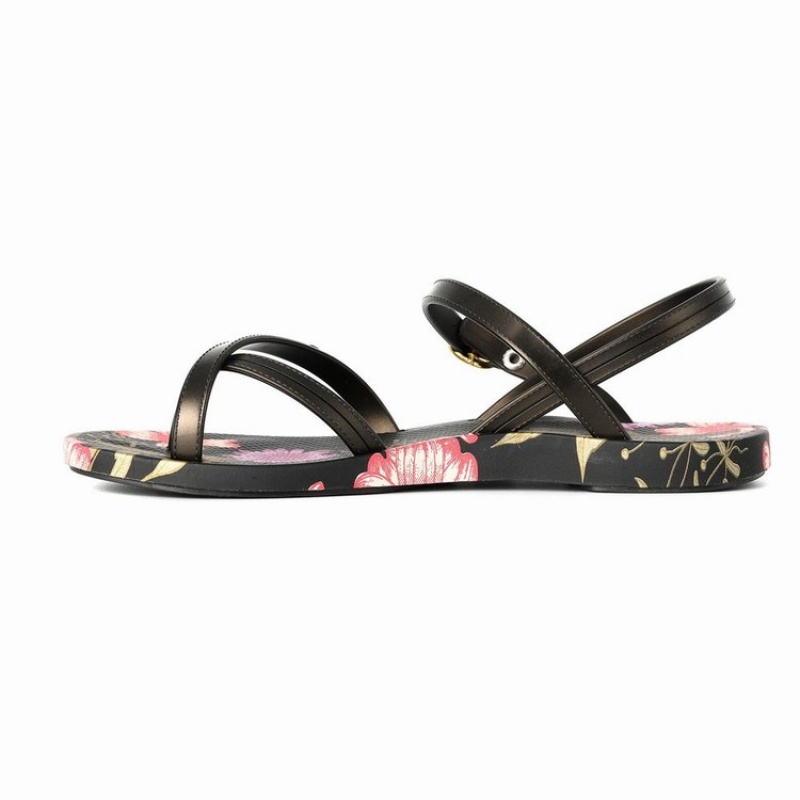 Sandalias Ipanema Suzi Print II Mujer Negras | 92537SNEZ