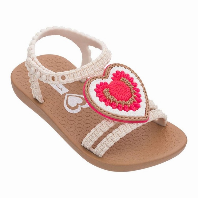 Sandalias Ipanema V Bebe Marrones Rosas | 31920ZBUQ