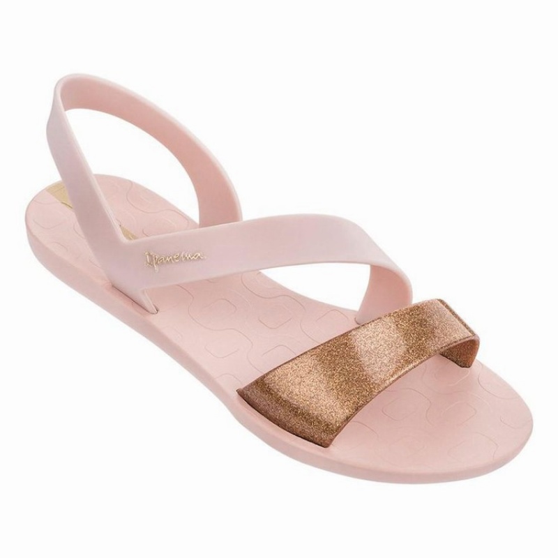 Sandalias Ipanema Vibe Mujer Rosas Doradas | 63187CDTJ